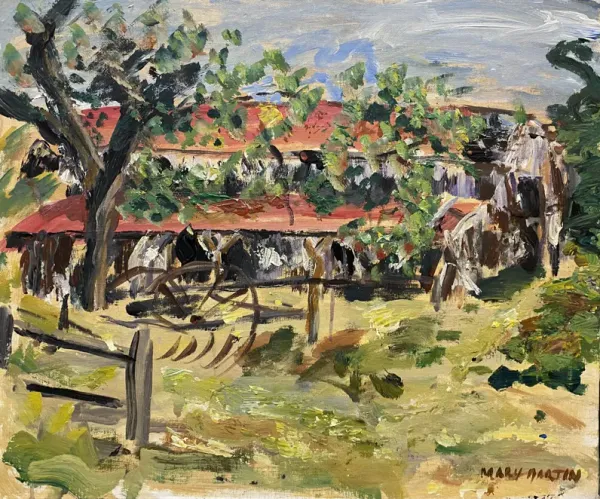 'Rural Farmhouse' by Mary Martin - McNaught Fine Art