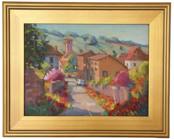 Silvio Silvestri - Italian Flower Village - Pink