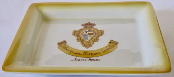 Albergo Regina Isabella Caffe Tip Tray - The Emporium Ltd. - Gold