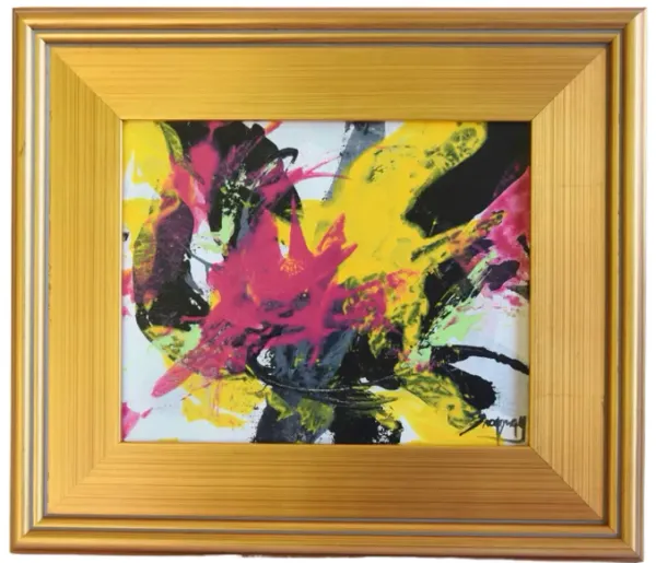 Contemporary Modern Abstract Painting - Red