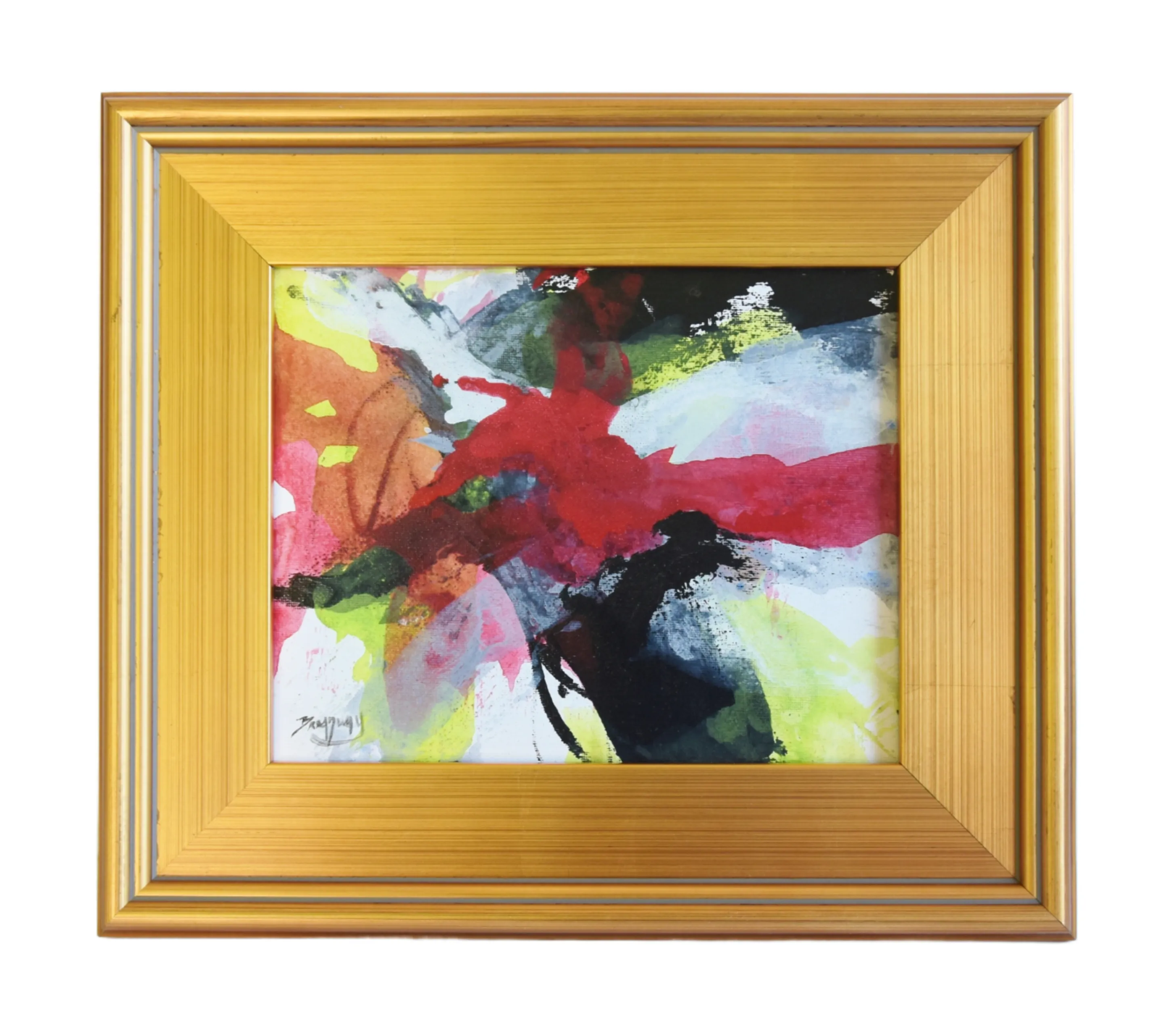 Contemporary Modern Abstract Painting - Red