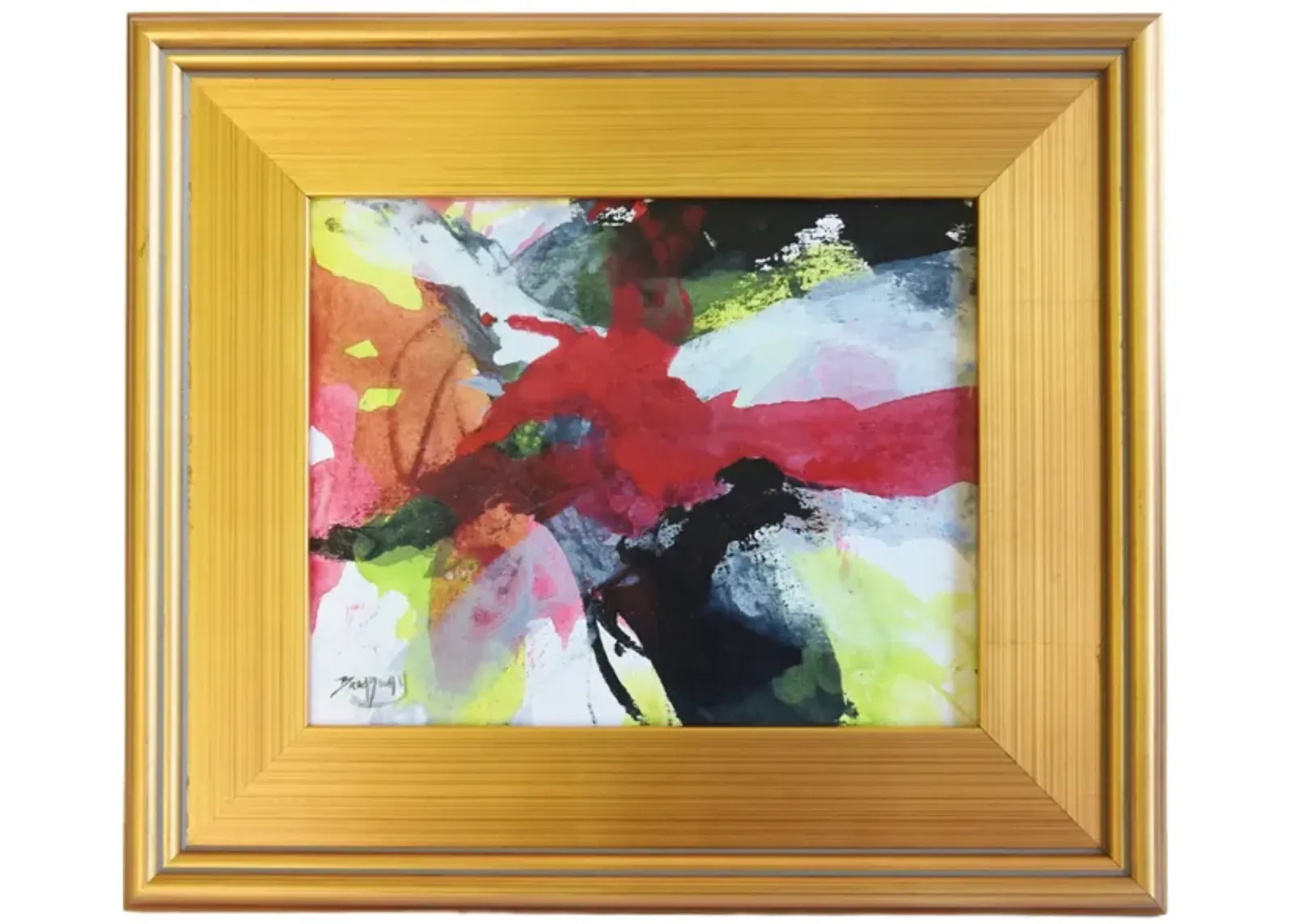 Contemporary Modern Abstract Painting - Red