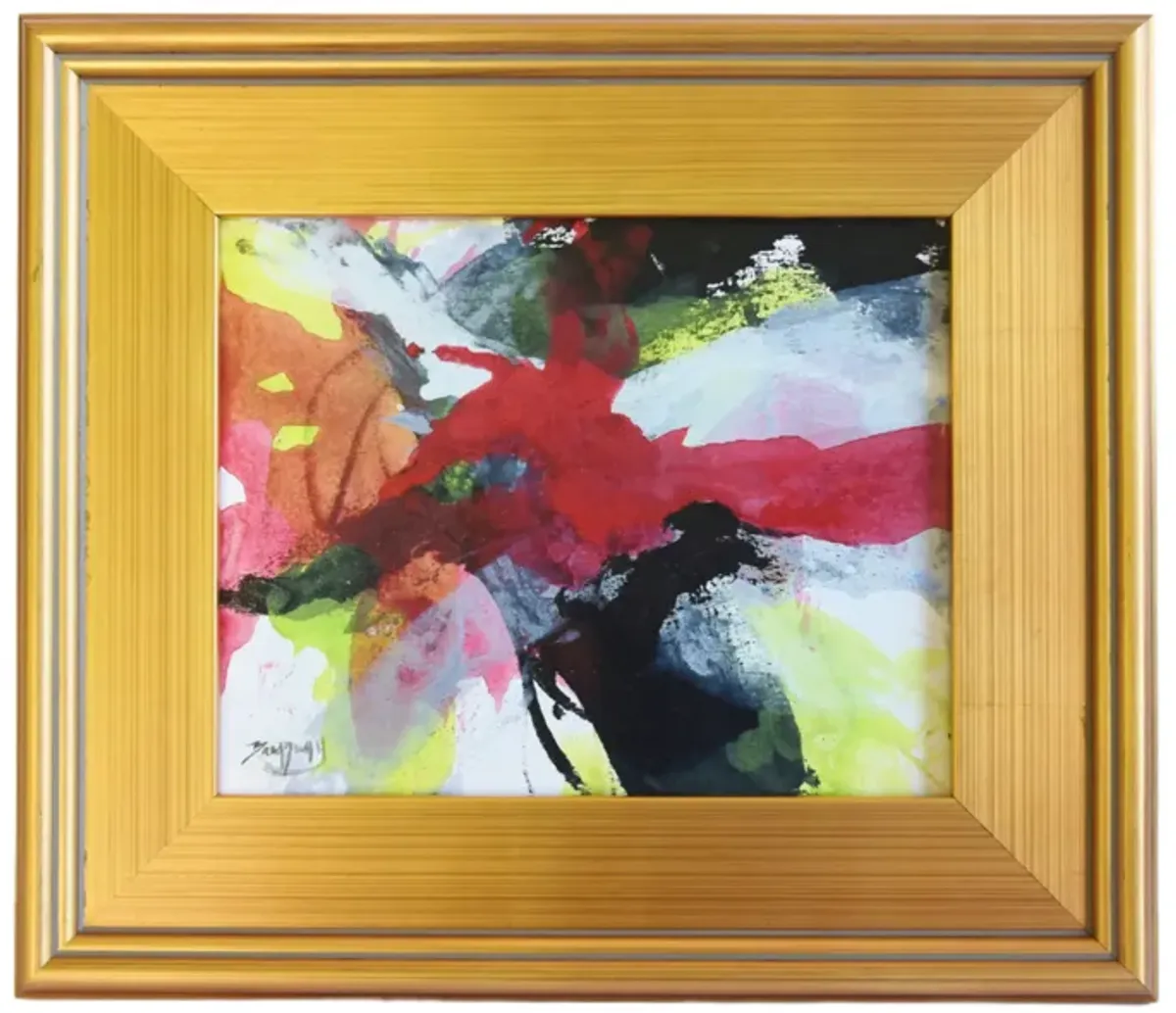 Contemporary Modern Abstract Painting - Red