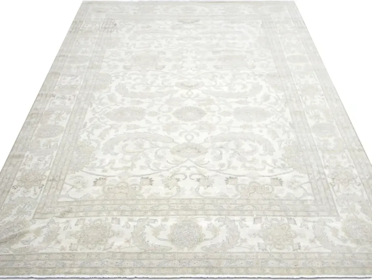 2000s Egyptian Sultanabad Rug-10'1"x 13' - White - White