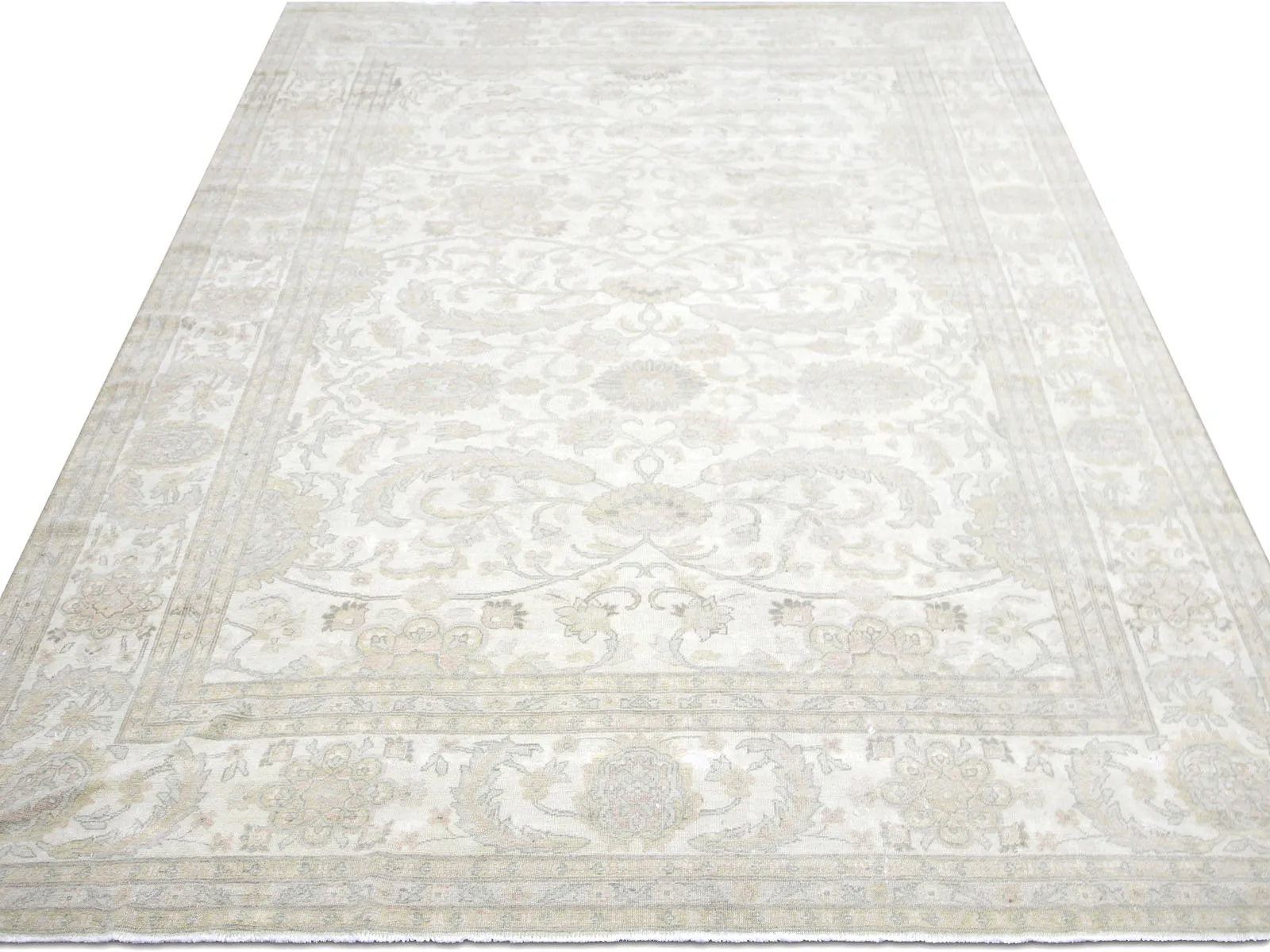 2000s Egyptian Sultanabad Rug-10'1"x 13' - White - White