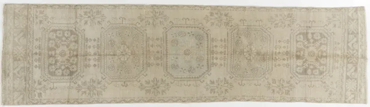 Turkish Oushak Runner 2'11 X 11' - Beige