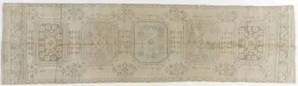Turkish Oushak Runner 2'11 X 11' - Beige