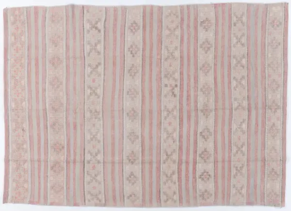 Vintage Turkish Kilim Rug 5'11 X 8'3