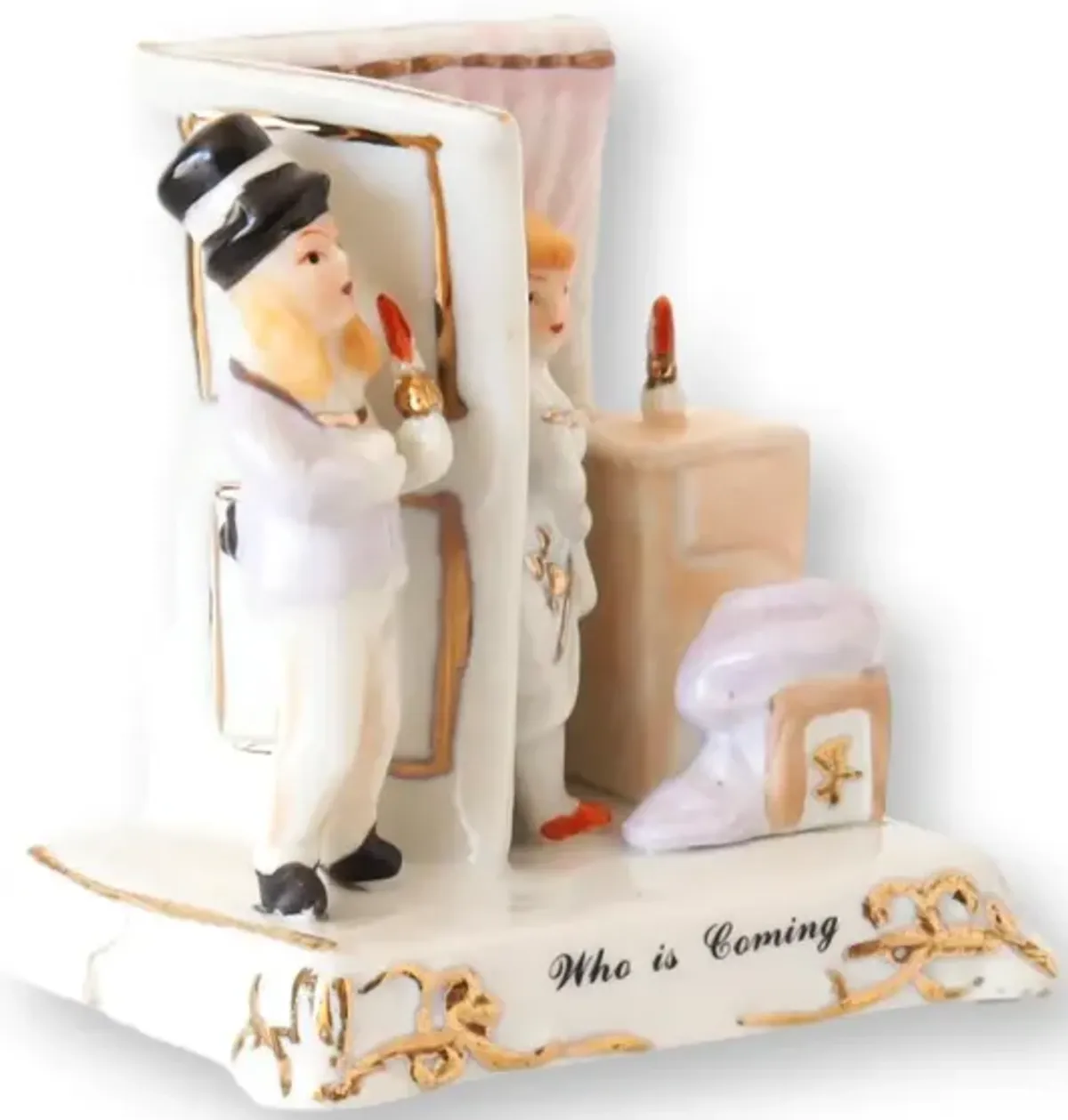 19th-C German "Whos is Coming?" Faring