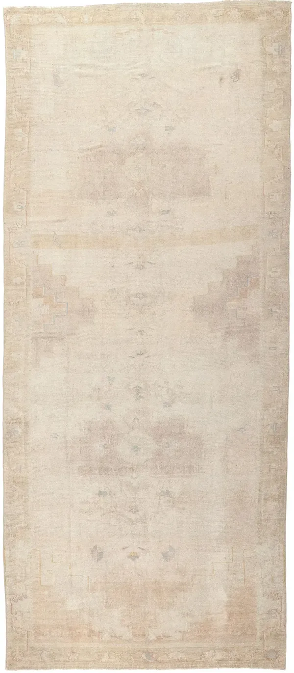 Muted Vintage Oushak Rug, 6'06 x 15'03