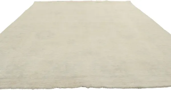 Muted Earth-Tone Oushak Rug, 7'01 x 9'02