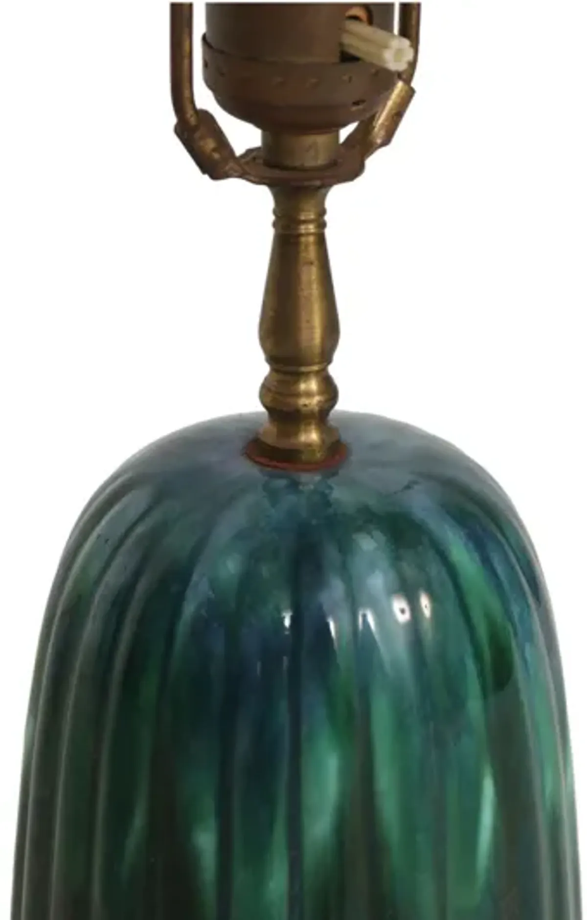 Emerald Green Atomic Style Table Lamp