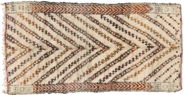 Beni Ourain Moroccan Rug, 6'4 x 12'8