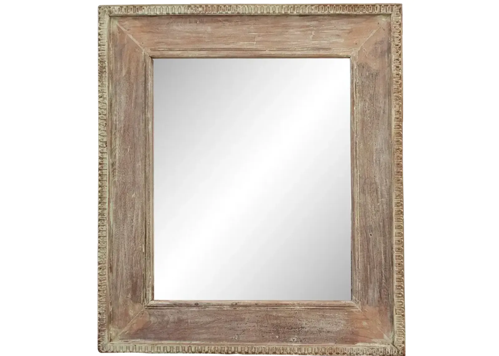 Vintage Sage Green Rustic Frame Mirror