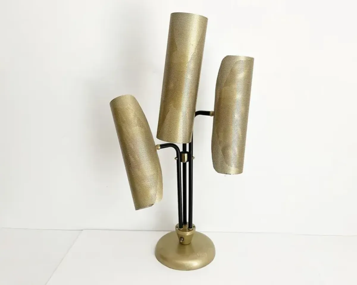 1960s Atomic Modern Lamp - Gold