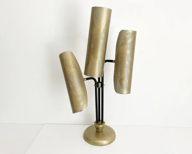 1960s Atomic Modern Lamp - Gold