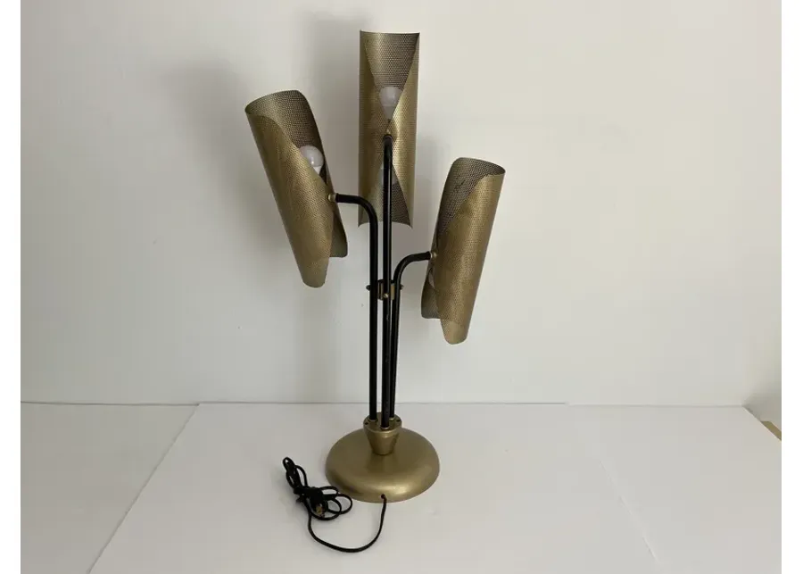 1960s Atomic Modern Lamp - Gold