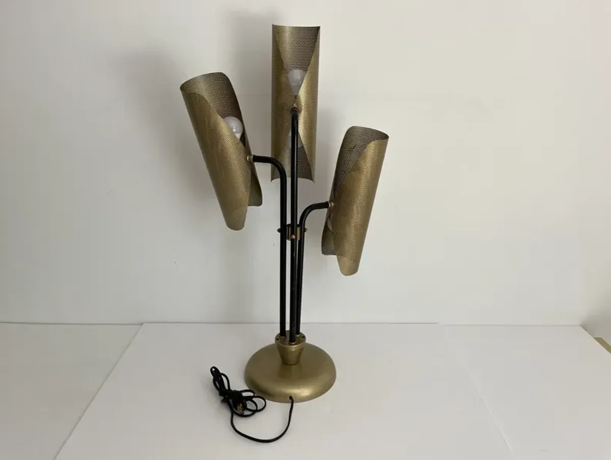 1960s Atomic Modern Lamp - Gold