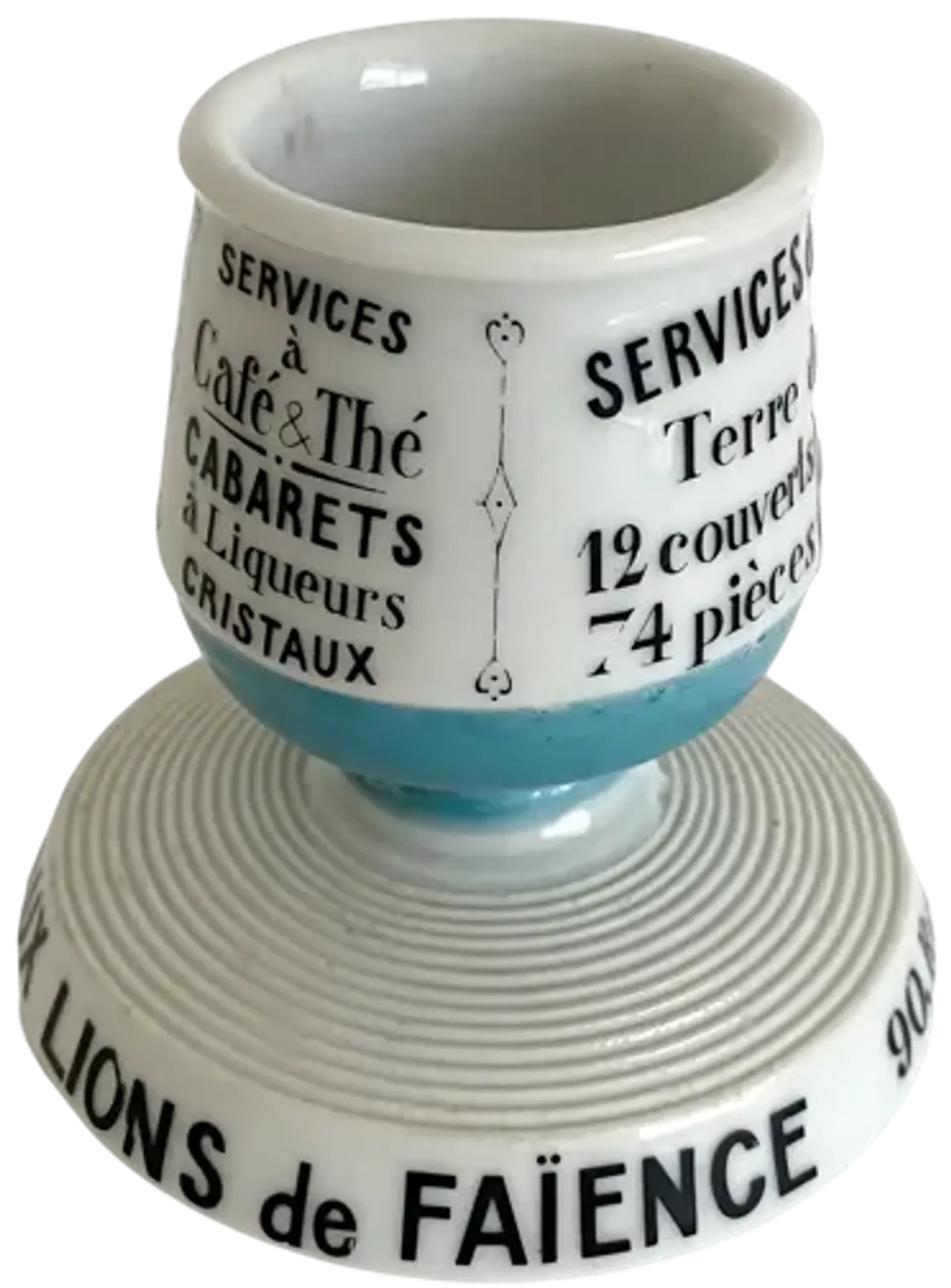 French AdvertisingPorcelain Match Strike - Blue