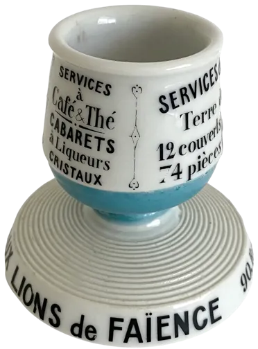 French AdvertisingPorcelain Match Strike - Blue