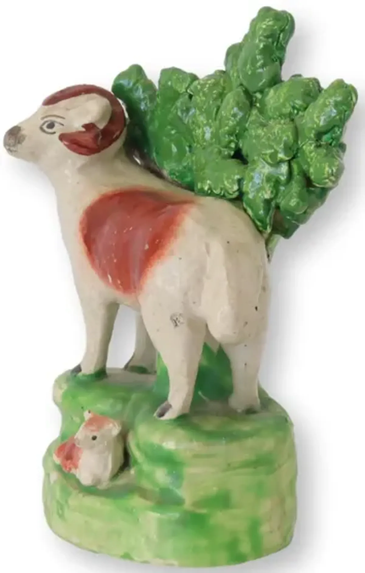 Early Staffordshire Bocage Sheep & Lamb