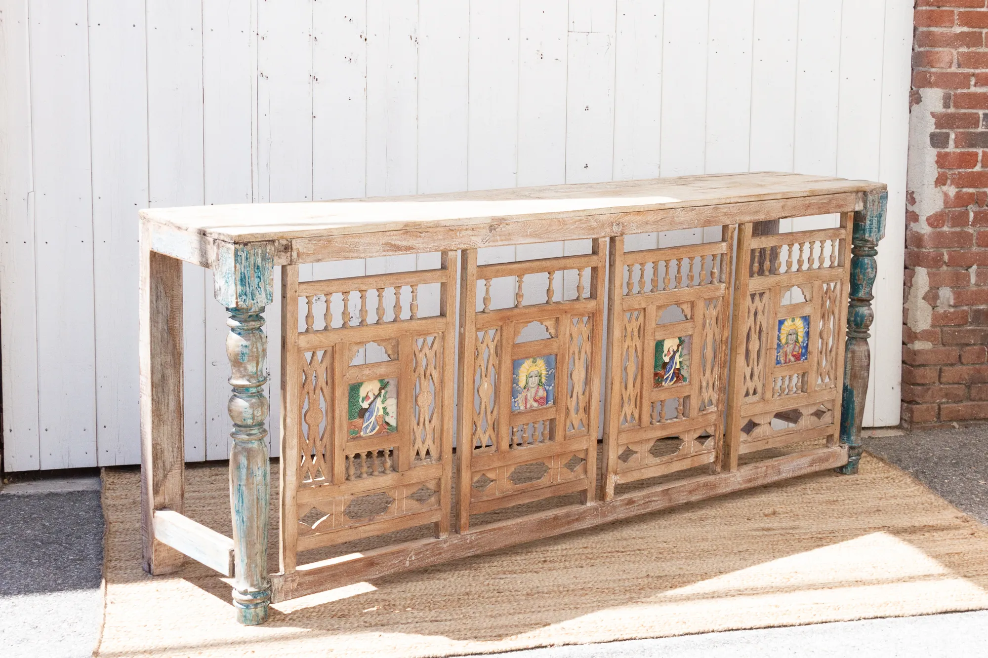 19th C. Architectural Balcony Console - White