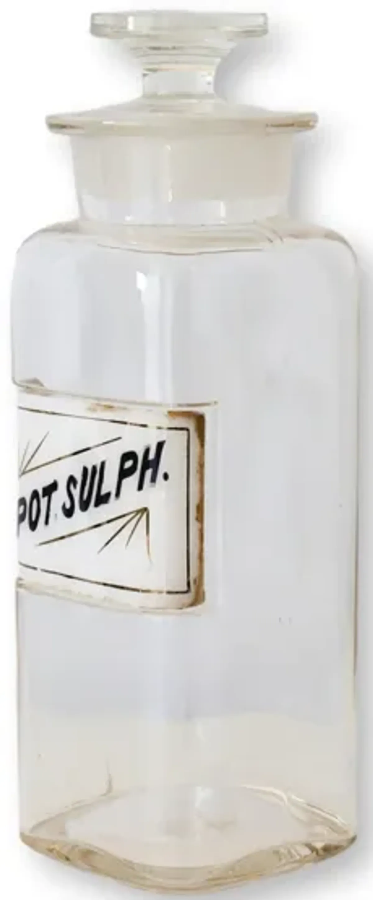 Potassium Sulphate Apothecary Bottle - Black