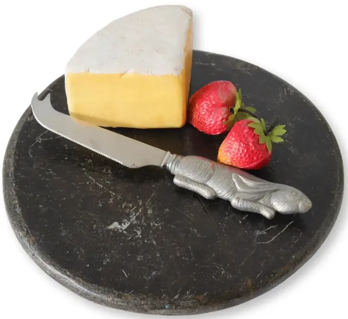 Polished Natural Stone Cheese Board - 2pc