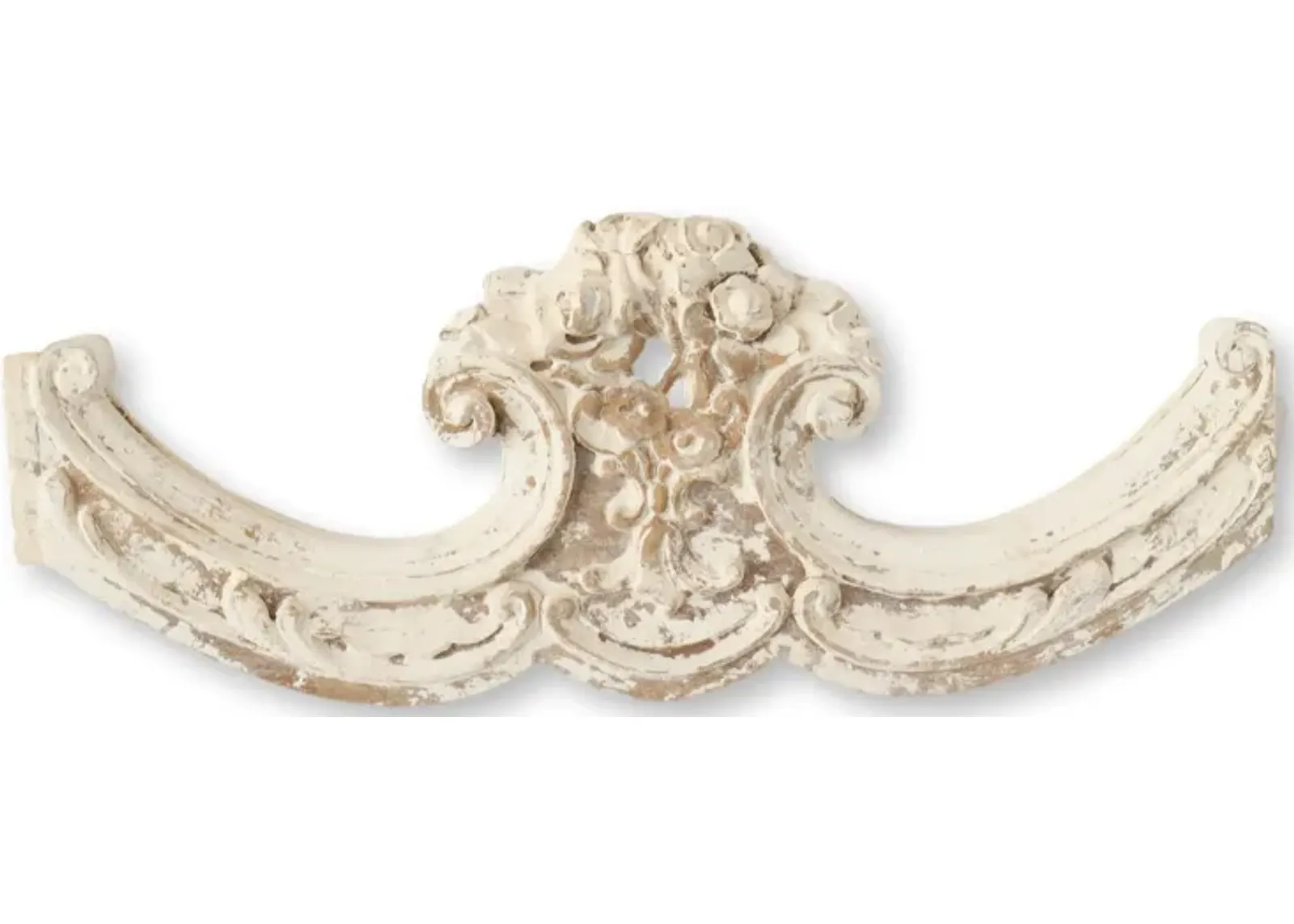 Antique French Architectural Pediment - White