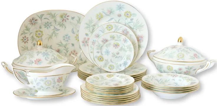 Minton Vanessa Porcelain Dinnerware,26Pc