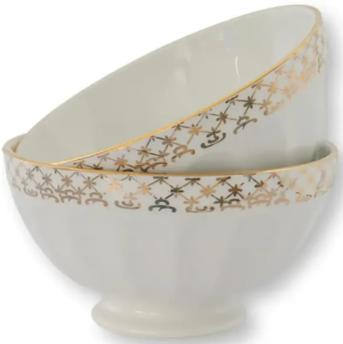 French Cafe au Lait Bowls - Set of 2