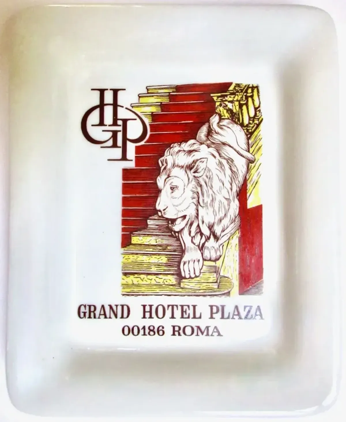 Grand Hotel Plaza Rome Tray - White