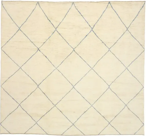 Organic Modern Moroccan Rug, 12'1 x 13'2