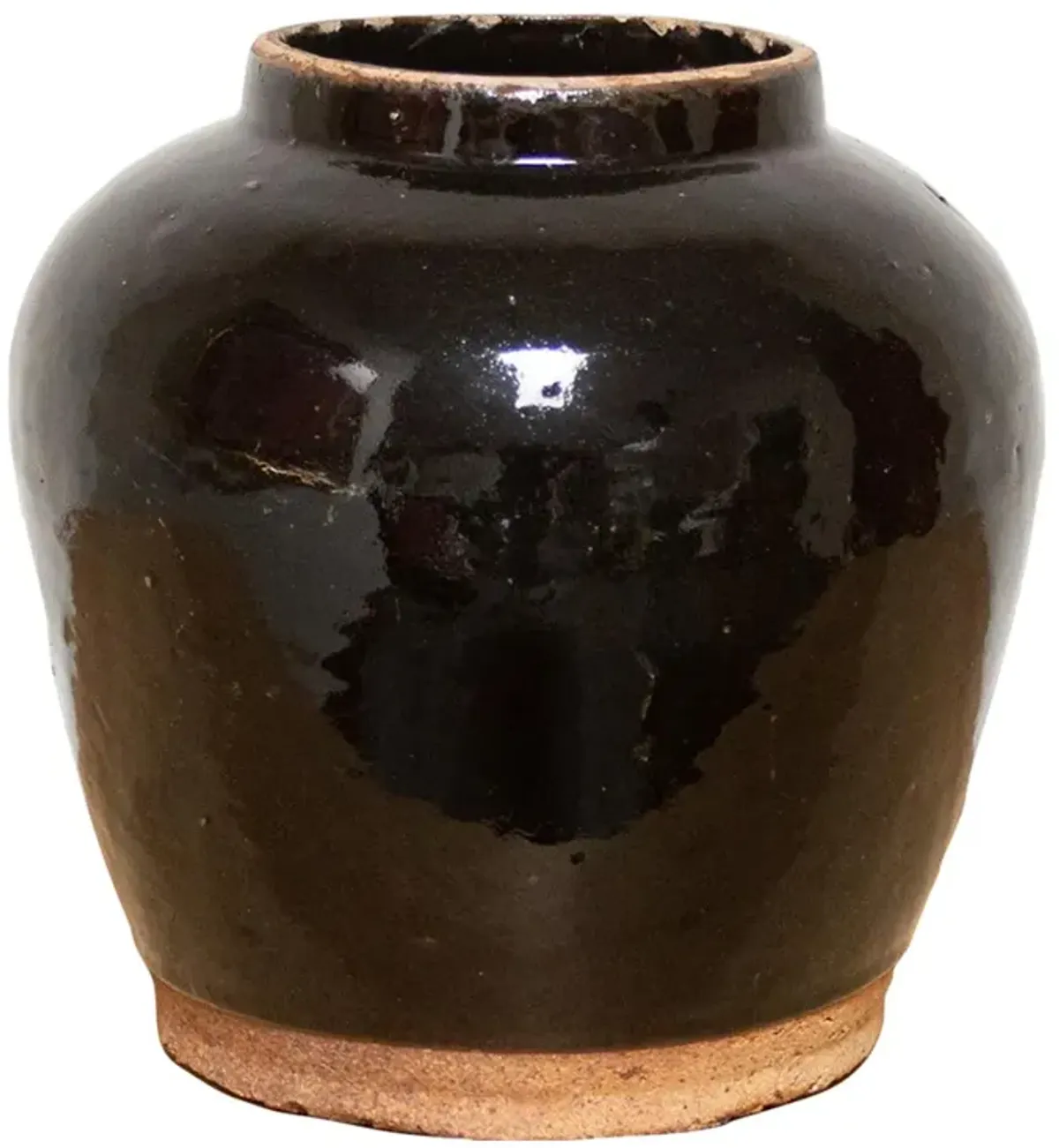 Brown Glaze Martaban Pot-Pegu - de-cor
