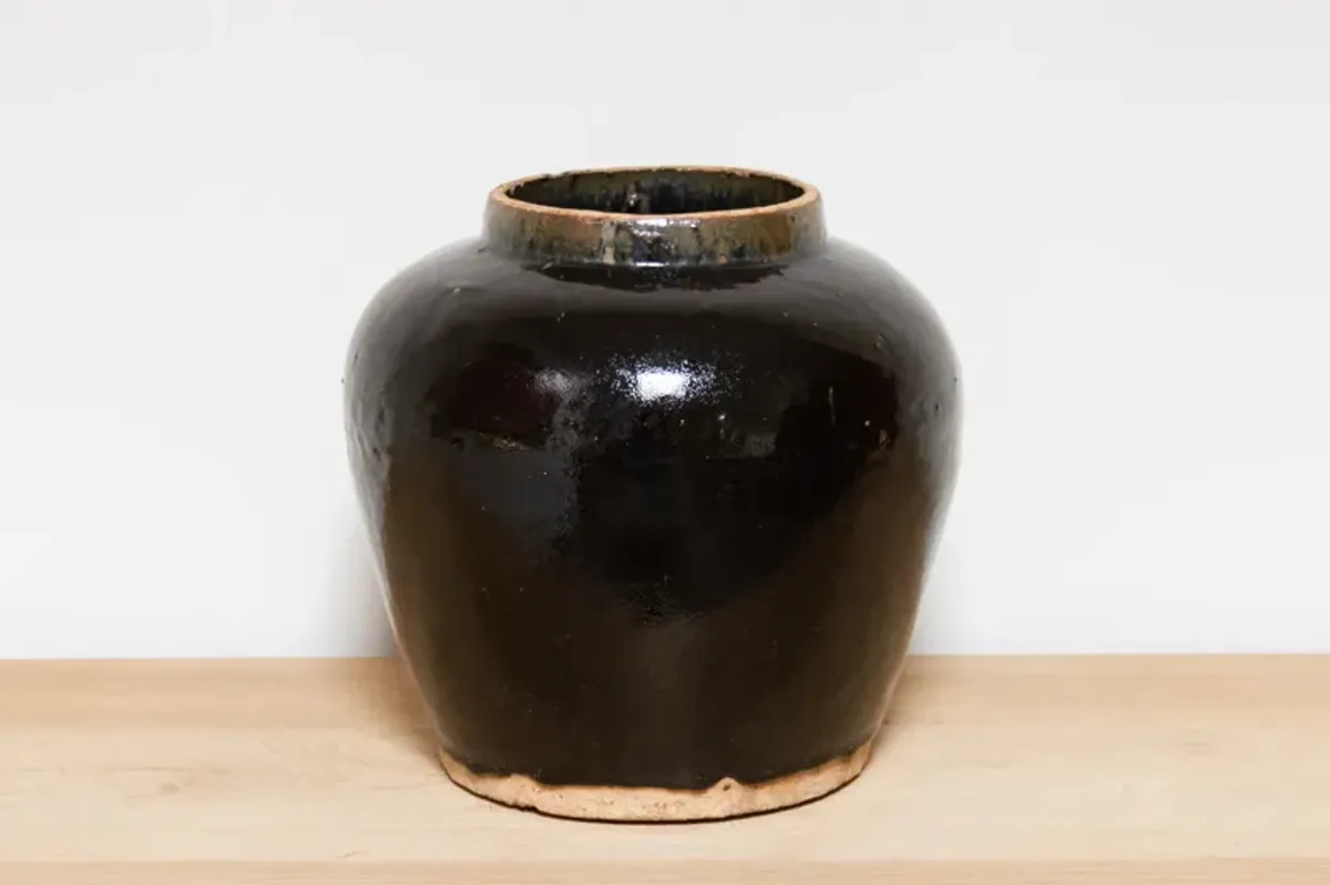 Brown Glaze Martaban Pot-Ngapali