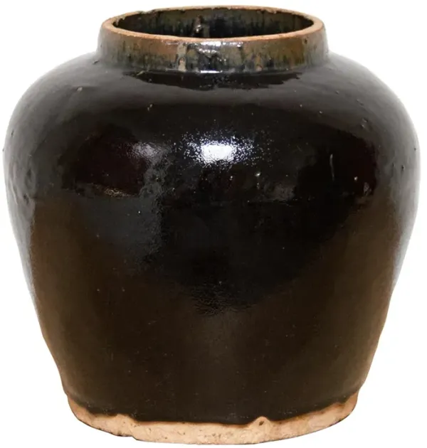Brown Glaze Martaban Pot-Ngapali - de-cor