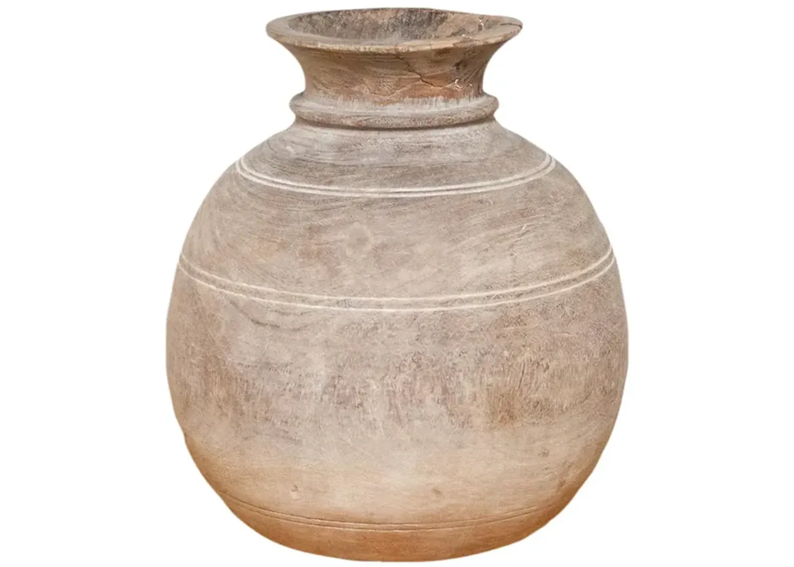 Aged Wooden Water Pot-Balesar