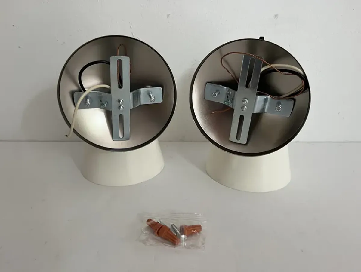 Midcentury Coastal Sconces - Set of 2 - C the Light Interiors - White