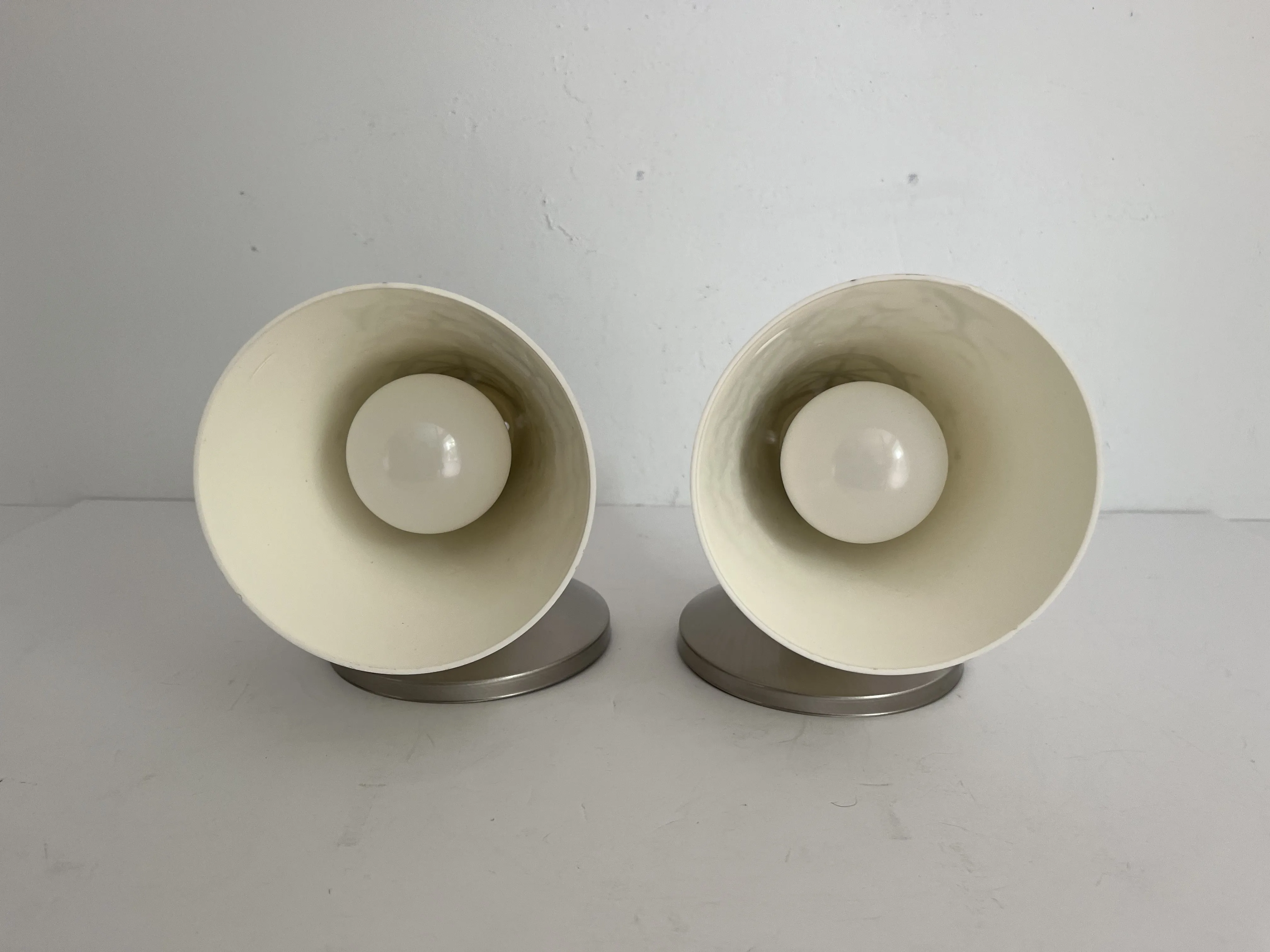 Midcentury Coastal Sconces - Set of 2 - White