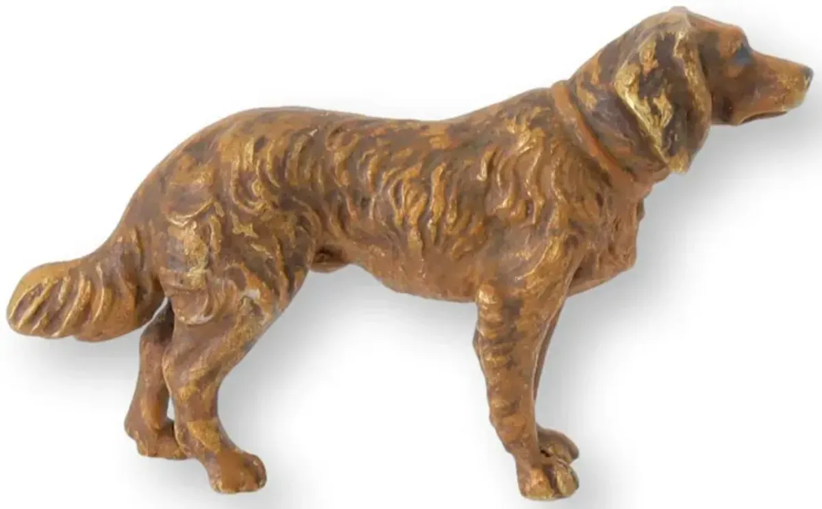 Antique Vienna Bronze Setter Dog - Brown