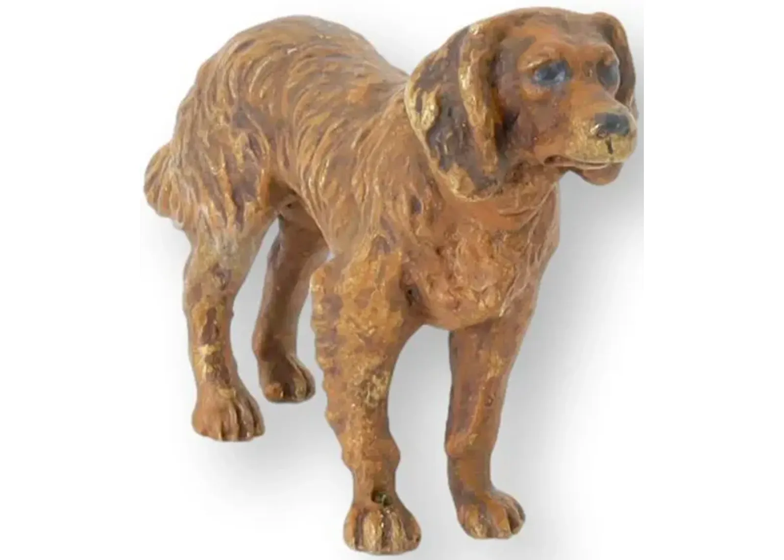 Antique Vienna Bronze Setter Dog - Brown