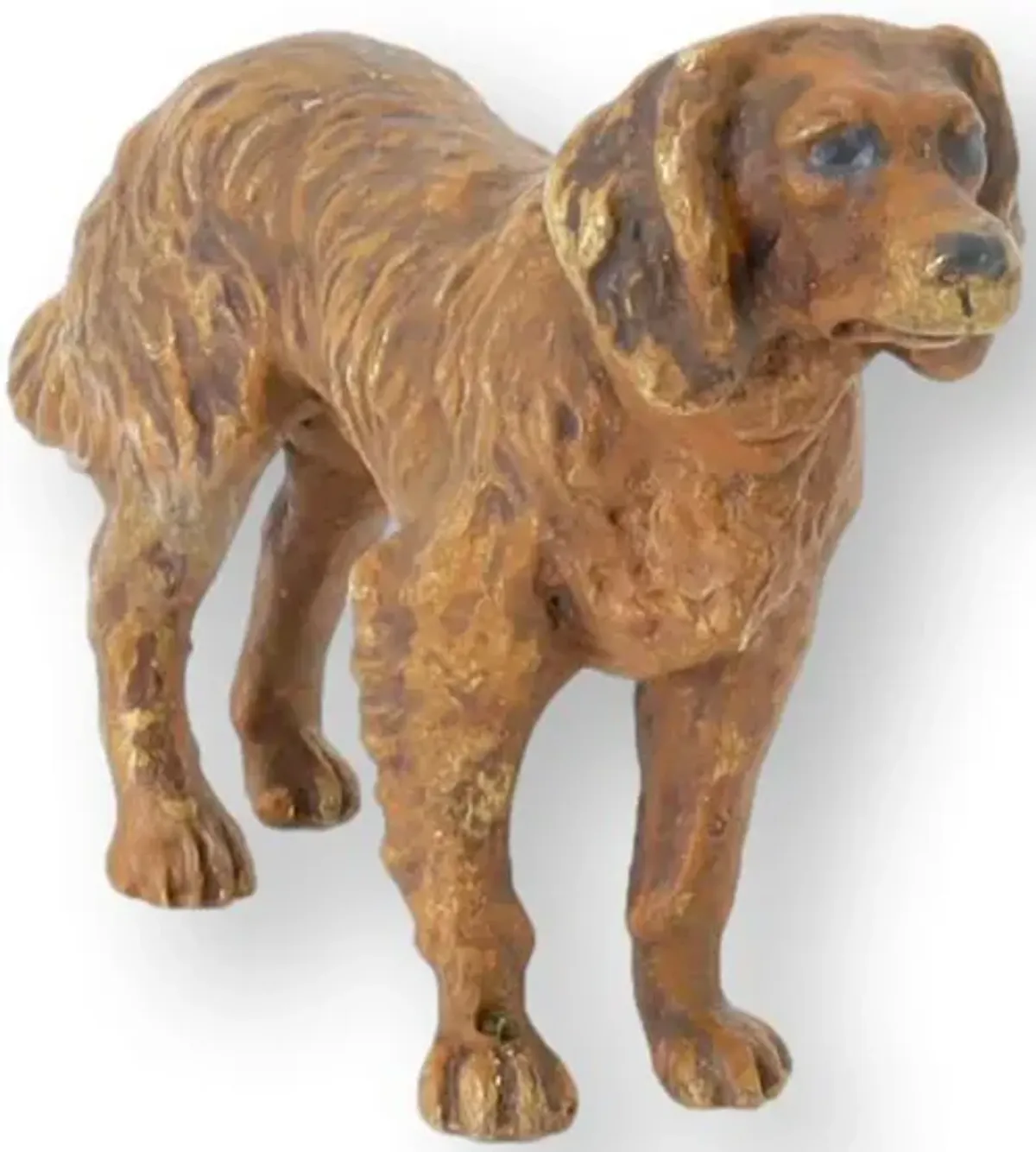 Antique Vienna Bronze Setter Dog - Brown