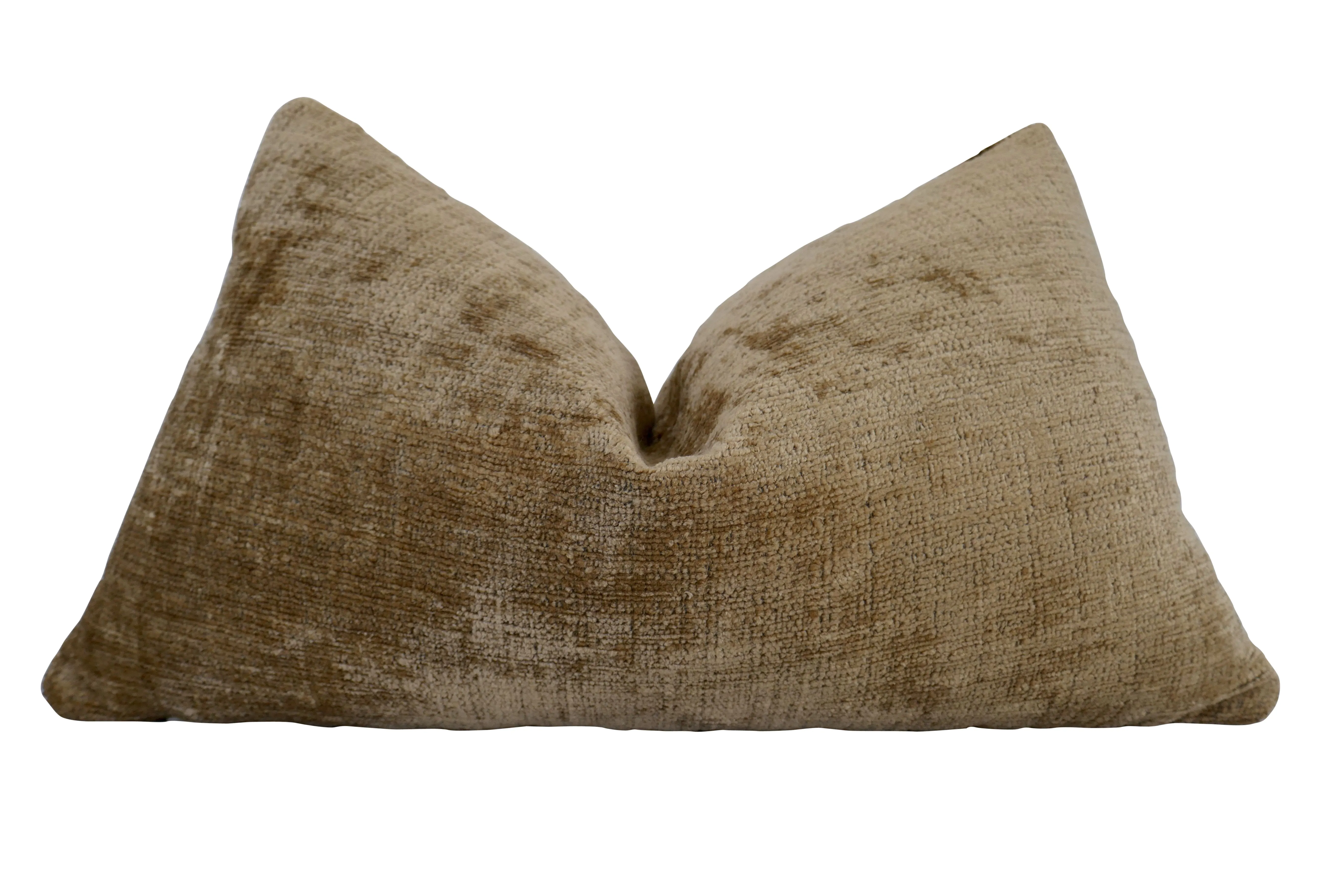 Luxe Tobacco Chenille & Linen Pillow