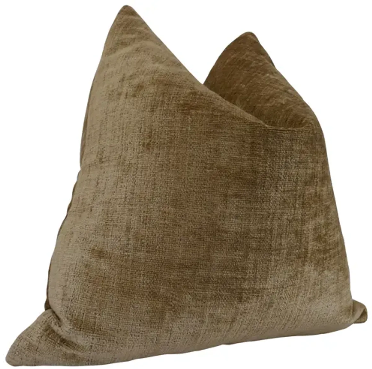 Luxe Tobacco Chenille & Linen Pillow