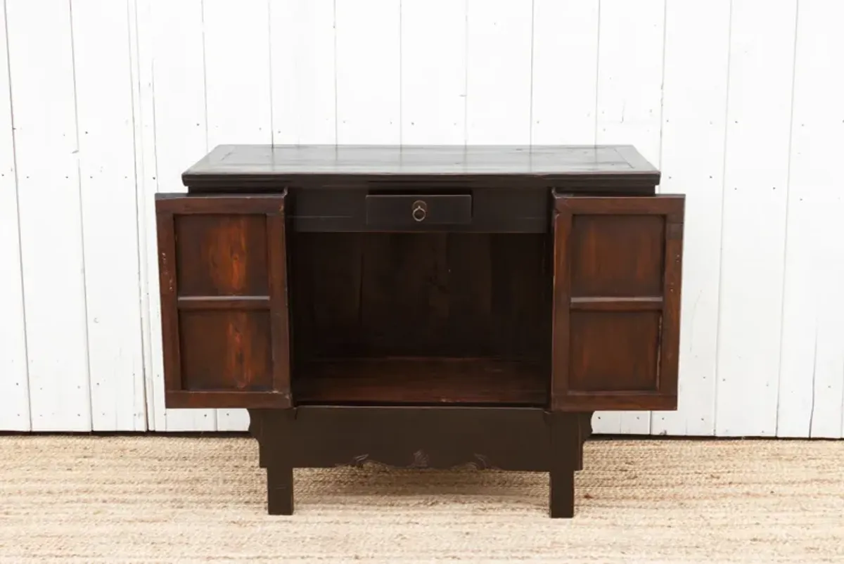 Antique Ming Style Black Cabinet