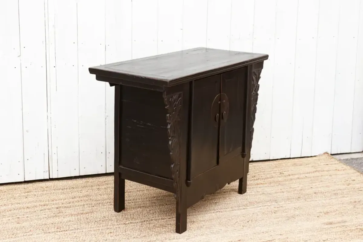 Antique Ming Style Black Cabinet