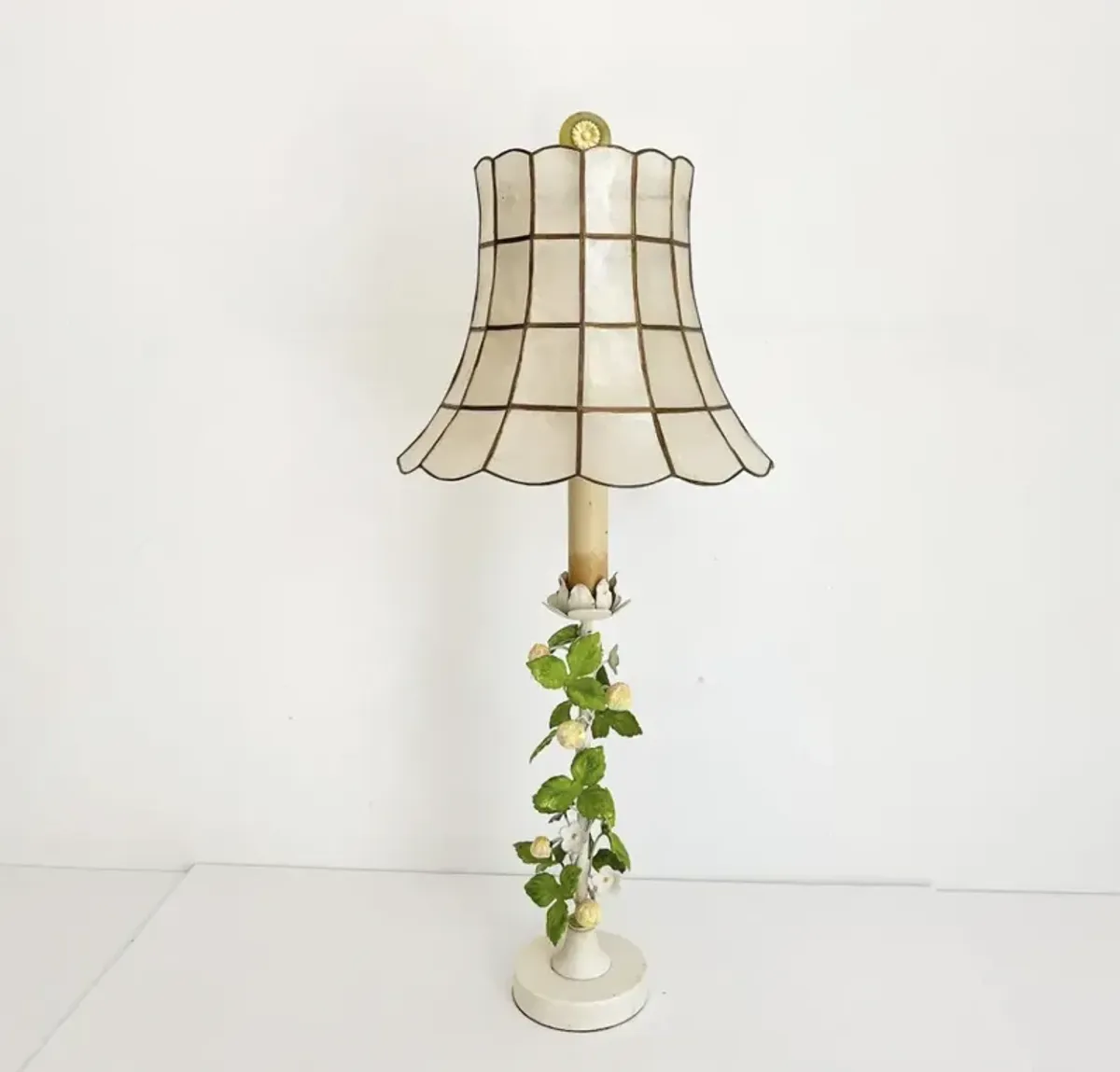 Italian Lemon Tree Lamp w/Shade - Green