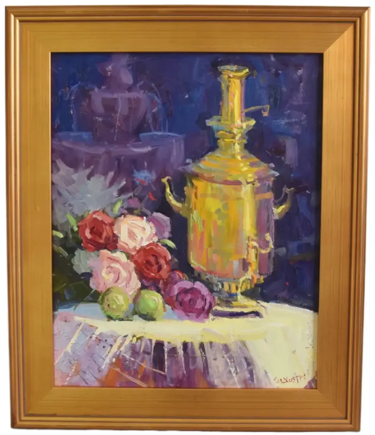 Silvio Silvestri - Floral Tablescape - Purple