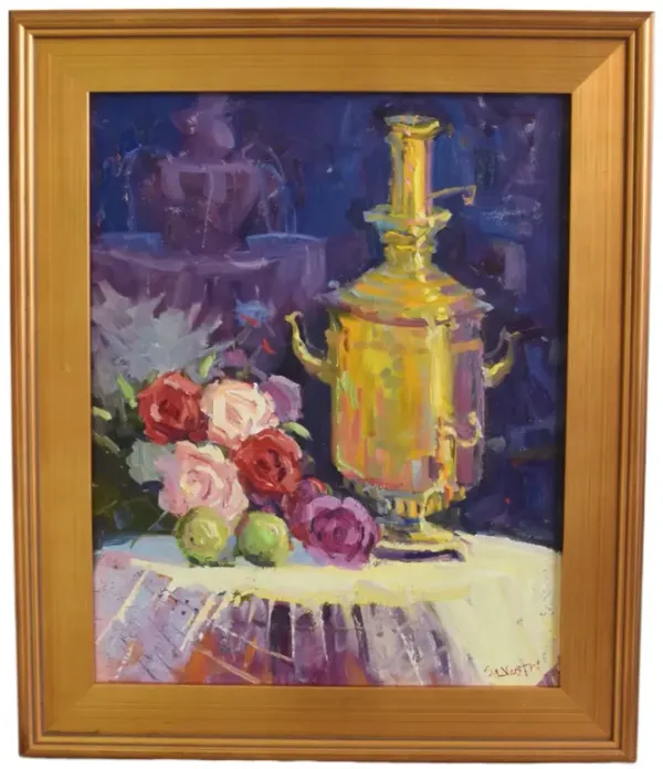 Silvio Silvestri - Floral Tablescape - Purple