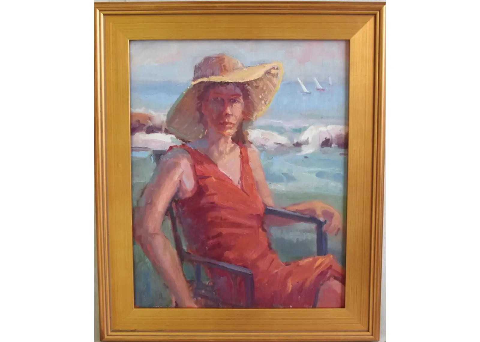 Silvio Silvestri - Woman Beach Seascape - Orange